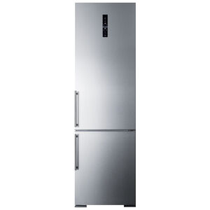 Summit 24 in. 12.8 cu. ft. Counter Depth Bottom Freezer Refrigerator - Stainless Steel, , hires