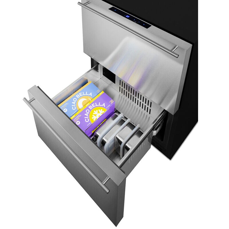 Summit 24 in. 3.7 cu. ft. Drawer Compact Freezer with Digital Control - Custom Panel Ready, , hires