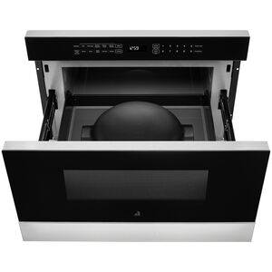 JennAir Noir 24 in. 1.2 cu. ft. 950W Drawer Microwave with Sensor Cooking - Floating Glass Black, , hires