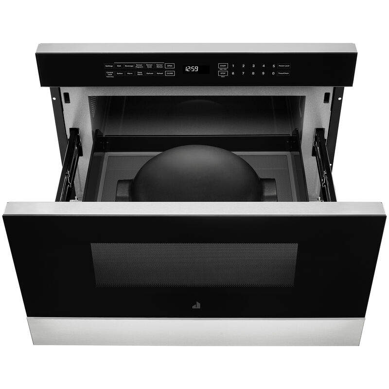 JennAir Noir 24 in. 1.2 cu. ft. 950W Drawer Microwave with Sensor Cooking - Floating Glass Black, , hires
