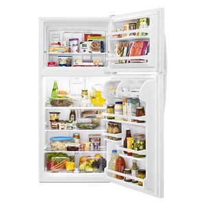 Whirlpool 30 in. 18.2 cu. ft. Top Freezer Refrigerator - White, White, hires