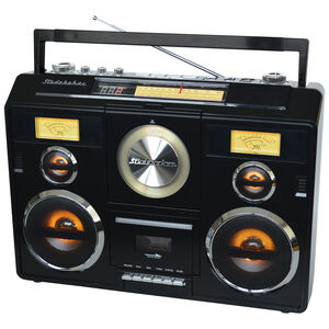 Studebaker Sound Station Bluetooth/AM/FM/Cassette/CD Boombox, , hires