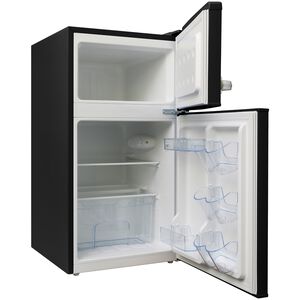 Avanti 18 in. 3 cu. ft. Mini Fridge with Top Freezer - Black, Black, hires