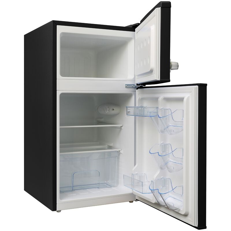 Avanti 18 in. 3 cu. ft. Mini Fridge with Top Freezer - Black, Black, hires