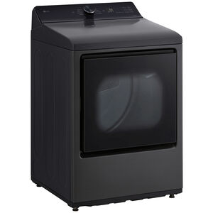 LG 27 in. 7.3 cu. ft. Smart Gas Dryer with AI Sensor Dry - Platinum Black, Platinum Black, hires