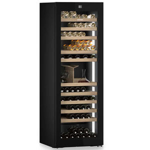 Liebherr 27 in. Smart Wine Cabinet with Wood Racks, Multi-Temperature Zones & 149-Bottle Capacity - Black Stainless Steel, , hires