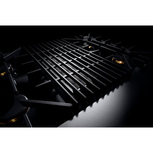 JennAir Rise Series 36 in. 5.1 cu. ft. Smart True European Convection Dual Fuel Range with 4 Sealed Burners & Grill - Stainless Steel, , hires