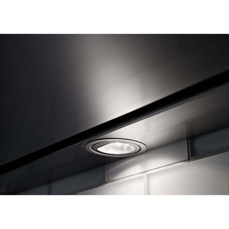 KitchenAid 36 in. Canopy Pro Style Range Hood with 3 Speed Settings, 585 CFM, Convertible Venting & 2 LED Lights - Stainless Steel, Stainless Steel, hires