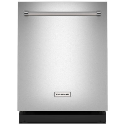 KitchenAid 24 in. Built-In Dishwasher with Top Control, 39 dBA Sound Level, 14 Place Settings & 5 Wash Cycles & Sanitize Cycle - Stainless Steel with PrintShield Finish | KDTF924PPS