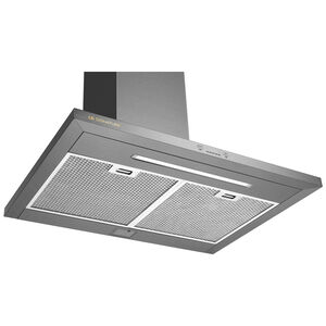 LG Signature 30 in. Smart Ducted Chimney Style Range Hood with 600 CFM, 5 Fan Speeds & 2 LED Lights - Stainless Steel, , hires