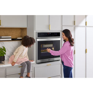 LG 30 in. 4.7 cu. ft. Electric Smart Wall Oven with True European Convection & Self Clean - PrintProof Stainless Steel, , hires