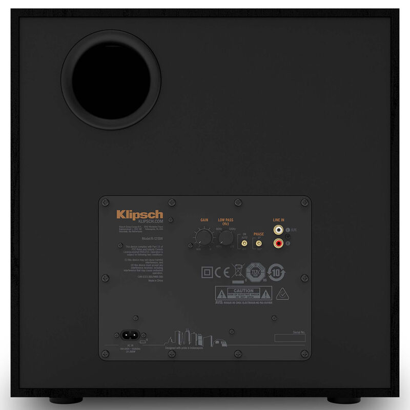 Klipsch R-121SW Subwoofer - Black, , hires