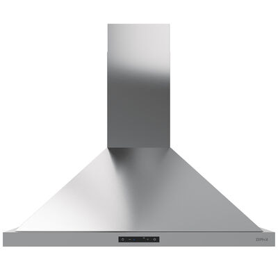 Zephyr 30" Chimney Style Range Hood with 4 Speed Settings, 600 CFM, Convertible Venting & 2 LED Lights - Stainless Steel | ZOME30BS