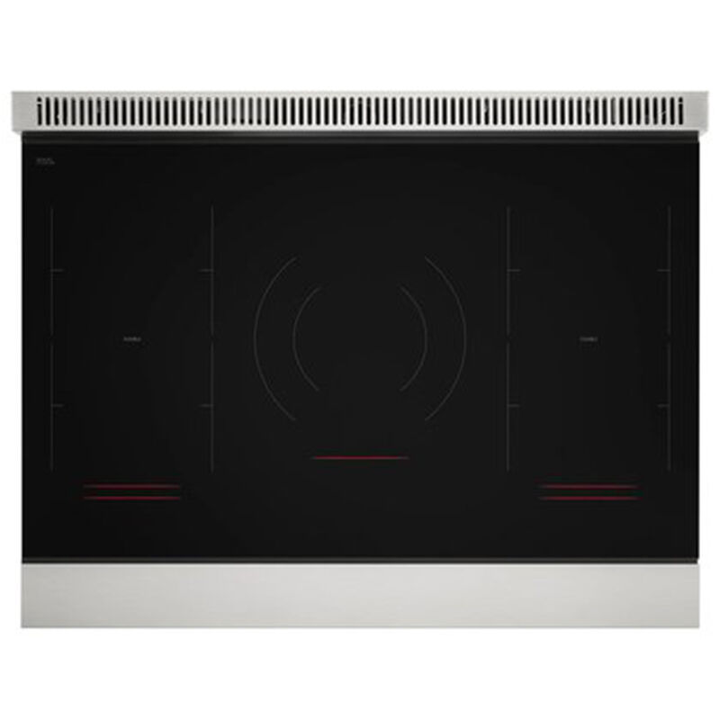 SKS 36 in. 6.3 cu. ft. Smart Air-Fry Standard Convection Steam Electric Range with 5 Induction Burners - Stainless Steel, , hires