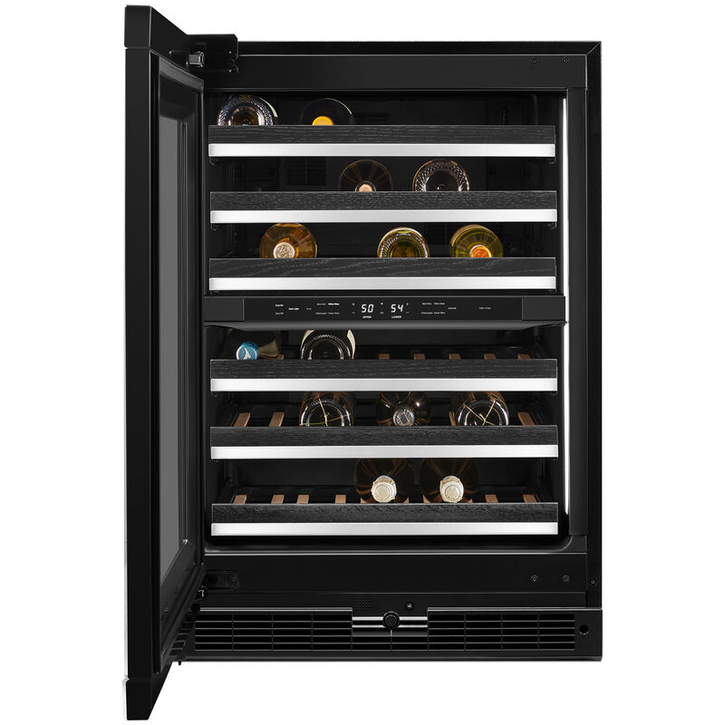 JennAir 24 in. Undercounter Wine Cooler with Wood Racks, Dual Temperature Zones & 45 Bottle Capacity - Custom Panel Ready, , hires