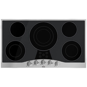 Viking 3 Series 36 in. 5-Burner Electric Cooktop with Simmer Burner & Power Burner - Stainless Steel, , hires