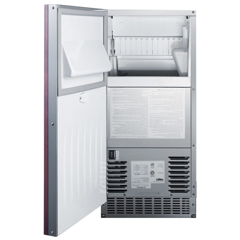 Summit 15 in. Built-In Undercounter Outdoor Commercial-Use Ice Maker with 26 lb. Ice Storage & Auto-Defrost - Custom Panel Ready, , hires
