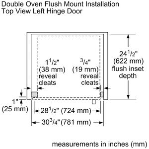 Thermador Masterpiece Series 30 in. 9 cu. ft. Smart Top Control Electric Double Wall Oven with True European Convection - Stainless Steel, , hires