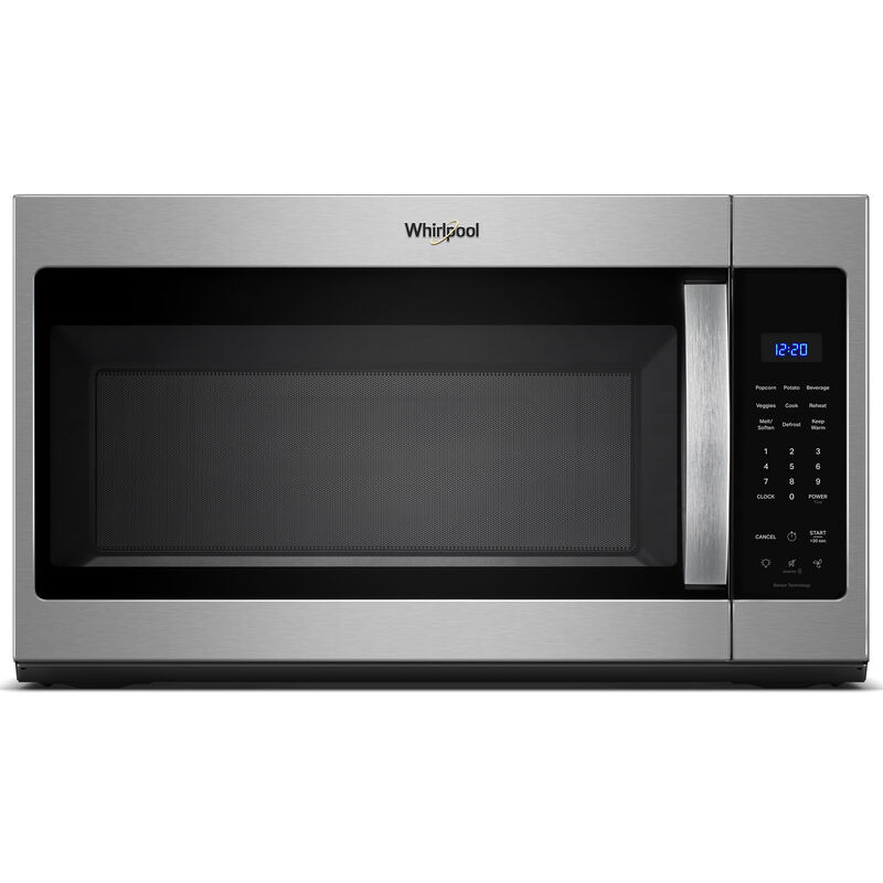 Whirlpool 30 in. 1.9 cu. ft. 1000W Over-the-Range Microwave with 300 CFM & Sensor Cooking - Stainless Steel, , hires