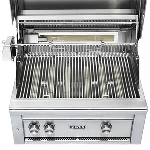 Lynx Professional 30 in. 2-Burner Built-In Natural Gas Grill with Rotisserie & Smoker Box - Stainless Steel, , hires
