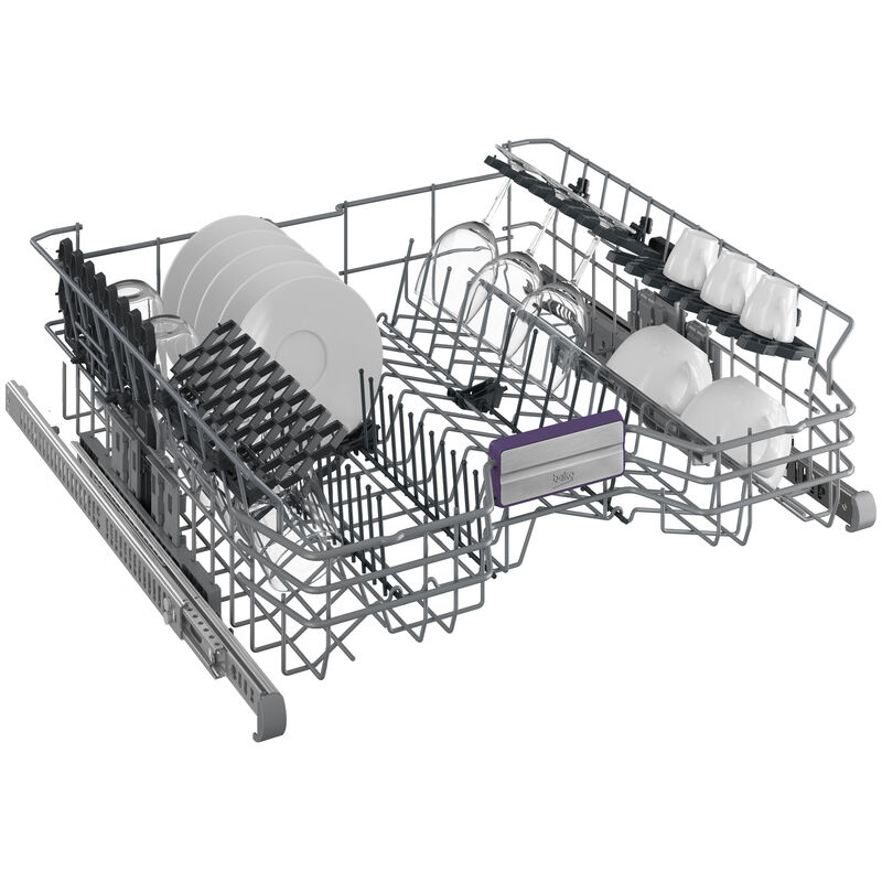 Beko 24 in. BuiltIn Dishwasher with Top Control, 45 dBA Sound Level, 16 Place Settings, 8 Wash