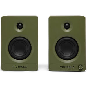 Victrola Tempo Bluetooth Bookshelf Speakers - Green, , hires