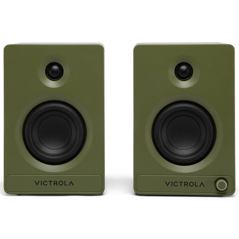 Victrola Tempo Bluetooth Bookshelf Speakers - Green, , hires