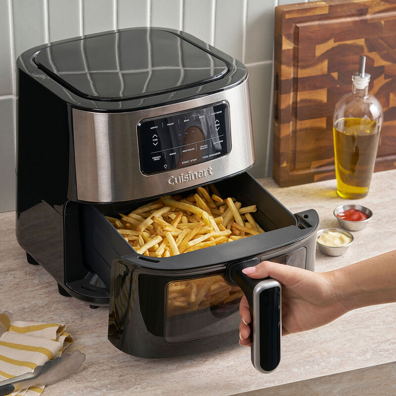 Cuisinart 6-qt Basket Air Fryer - Black Stainless, , hires