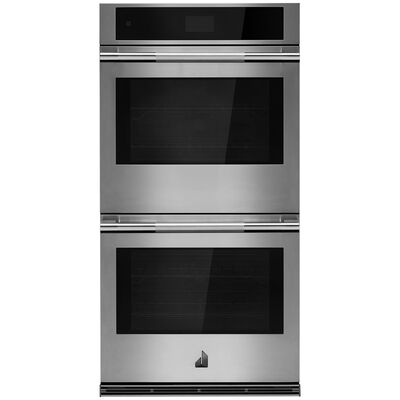 JennAir 27" 8.6 Cu. Ft. Electric Double Wall Oven with Standard Convection & Self Clean - Stainless Steel | JJW2827LL