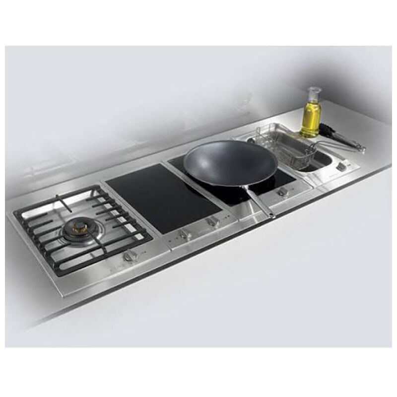 Miele CombiSet 15" Gas Cooktop with 1 Sealed Burners Stainless Steel P.C. Richard & Son