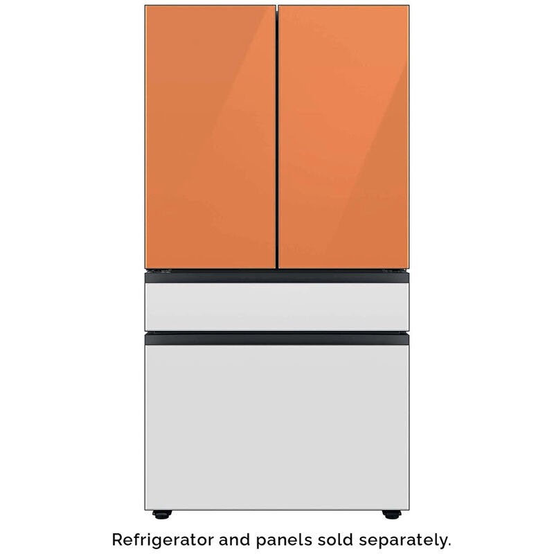 Samsung BESPOKE 4-Door French Door Top Panel for Refrigerators - Clementine Glass, , hires
