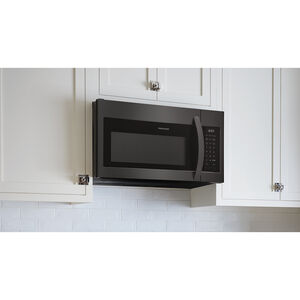 Frigidaire 30 in. 1.8 cu. ft. 1000W Over-the-Range Microwave with 300 CFM - Black Stainless, Black Stainless, hires