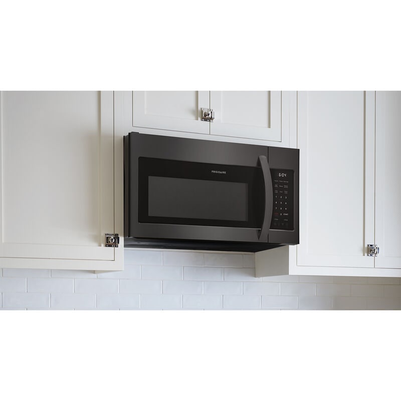 Frigidaire 30 in. 1.8 cu. ft. 1000W Over-the-Range Microwave with 300 CFM - Black Stainless, Black Stainless, hires