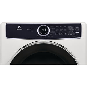 Electrolux 600 Series 27 in. 8.0 cu. ft. Stackable Electric Dryer with Balance Dry, Instant Refresh, Perfect Steam & Sanitize Cycle - White, White, hires
