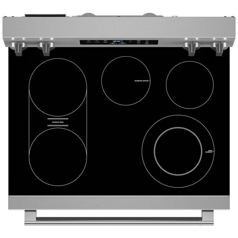 Maytag 30 in. 5.3 cu. ft. Air Fry Standard Convection Electric Range with Radiant Burners - Fingerprint Resistant Stainless, Fingerprint Resistant Stainless, hires