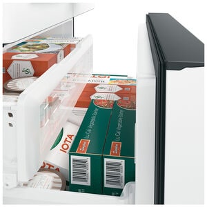 Cafe 36 in. 22.1 cu. ft. Smart Counter Depth French Door Refrigerator with Ice & Water Dispenser - Matte White, Matte White, hires