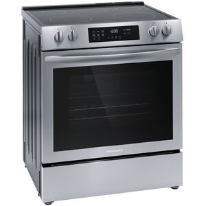 Frigidaire 30 in. 5.3 cu. ft. Standard Convection Electric Range with Smoothtop Burners - Stainless Steel, , hires