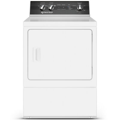 Speed Queen DR5 27 in. 7.0 cu. ft. Electric Dryer with Sensor Dry, Sanitize & Steam Cycle - White | DR5004WE