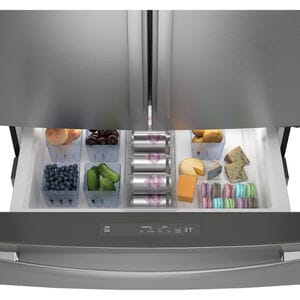GE Profile 36 in. 28.7 cu. ft. Smart 4-Door French Door Refrigerator with Internal Water Dispenser - Fingerprint Resistant Stainless, , hires