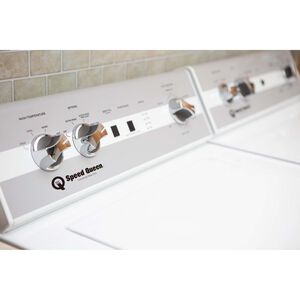 Speed Queen DC5 27 in. 7.0 cu. ft. Gas Dryer with Sanitize Cycle - White, , hires