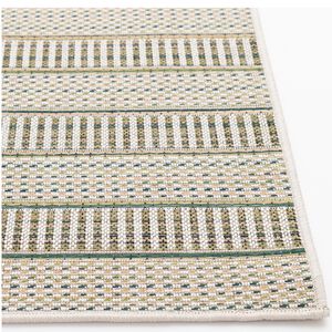 Natco Colourscape Collection Outdoor Area Rug Medilina 7'10"x 9'10"- Green/Ecru, , hires