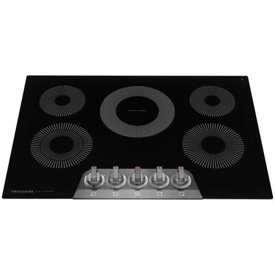 Frigidaire Gallery 30 in. Electric Cooktop with 5 Radiant Burners - Black Stainless Steel | GCCE3070AD