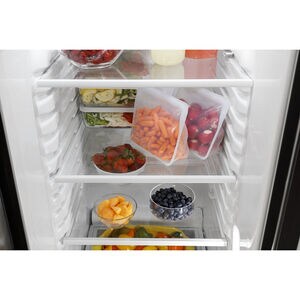 GE 36 in. 25.3 cu. ft. Side by Side Refrigerator with Ice & Water Dispenser - Fingerprint Resistant Stainless, Fingerprint Resistant Stainless, hires