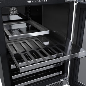 Marvel Professional 24 in. Built-in/Freestanding 5.0 cu. ft. Compact Beverage Center with Pull-Out Shelves & Digital Control - Stainless Steel, , hires