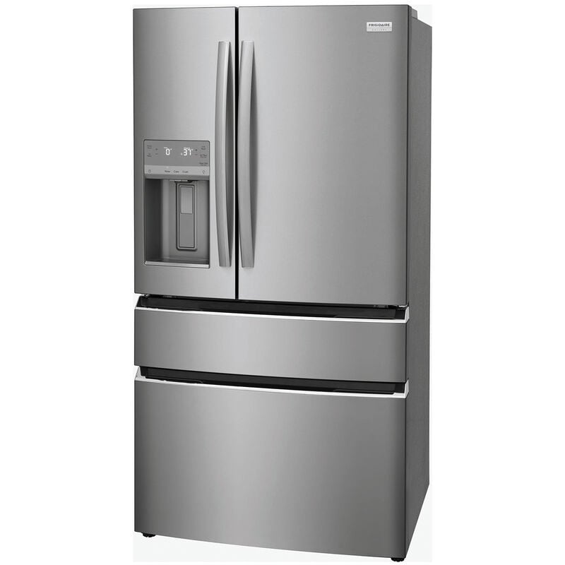 Frigidaire Gallery 36 in. 26.3 cu. ft. 4-Door French Door Refrigerator with Ice & Water Dispenser - Stainless Steel, , hires