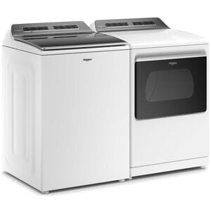 Whirlpool 27 in. 7.4 cu. ft. Smart Gas Dryer with Advanced Moisture Sensing, Sanitize & Steam Cycle - White, White, hires