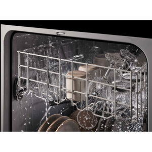 Whirlpool 24 in. Front Control Dishwasher with 59 dBa Sound Level & Pocket - Black, Black, hires