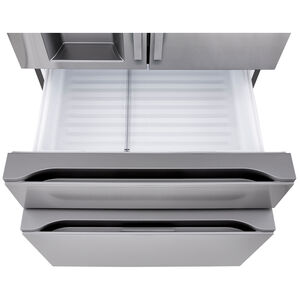 LG 36 in. 28.6 cu. ft. Smart 4-Door French Door Refrigerator with Ice & Water Dispenser - PrintProof Stainless Stee, , hires