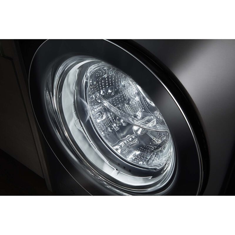 LG 27 in. WashTower with 4.5 cu. ft. Washer with 10 Wash Programs & 7.4 cu. ft. Electric Dryer with 9 Dryer Programs, Sensor Dry & Wrinkle Care - Black Steel, Black Steel, hires