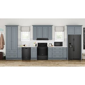 Whirlpool 33 in. 21.4 cu. ft. Side by Side Refrigerator with Ice & Water Dispenser - Black, Black, hires